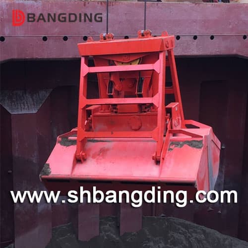 wireless remote control hydraulic clamshell grab bucket for ship